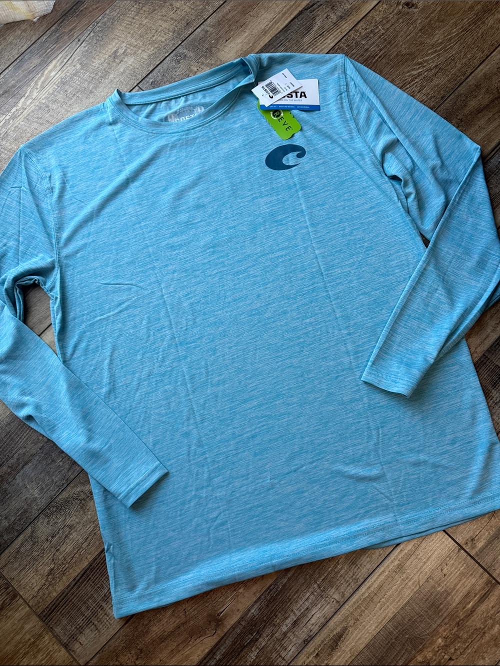 Costa Light Aqua Long Sleeve Performance Shirt